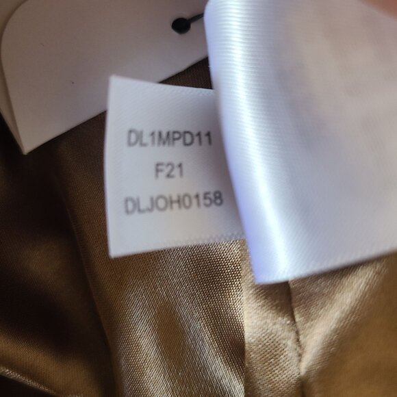 DKNY Women's Faux Fur Coat Camel Size XXL Beige Long Sleeve Button Up - Picture 14 of 16